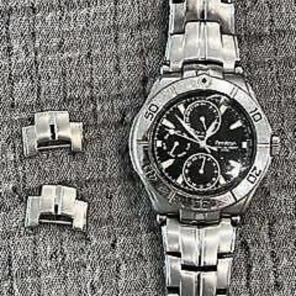 Armitron Men's Stainless Steel Chronograph Watch , Black Face, Deployment Band